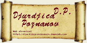 Đurđica Poznanov vizit kartica